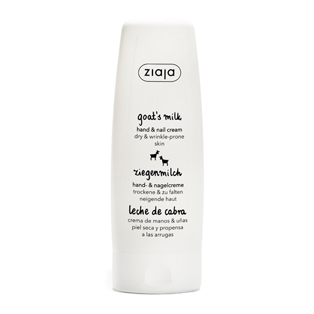 Ziaja Goat's Milk Hand and Nail Cream - Natural Moisturizer for Dry Skin, Vegan & Eco-Friendly