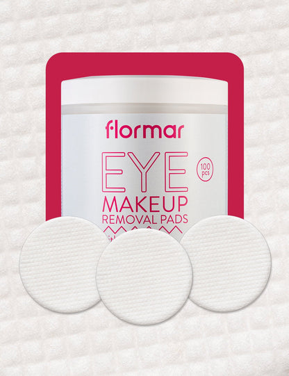 Flormar Aloe Vera & Glycerin Eye Makeup Remover Pads 100 Count