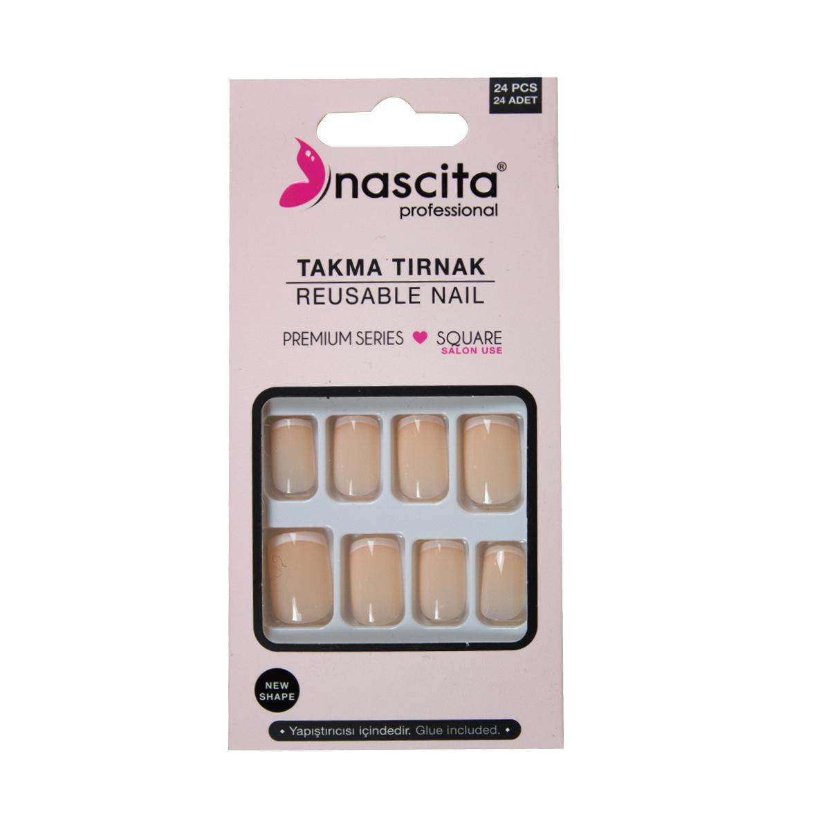 Nascita Nail Care Tool - Square French Cuticle Pusher for Precise Nail Hygiene and Manicure
