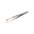 Lionesse Flat Tip Tweezers for Precision Grooming Grey