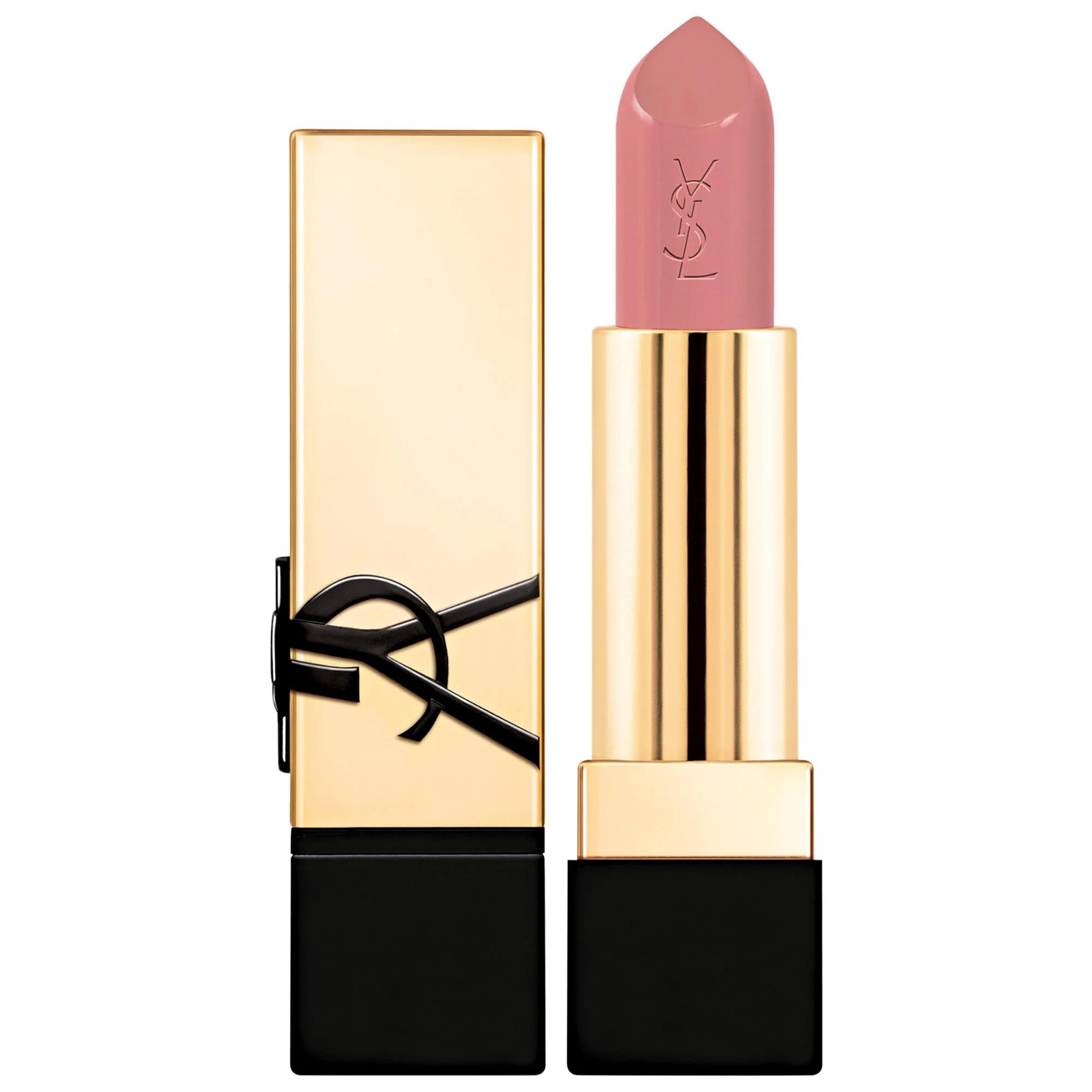 Rouge Pur Couture Caring Satin Lipstick - Luxurious Vegan Formula with Ceramides, 16H Wear, Moisturizing & Antioxidant Care