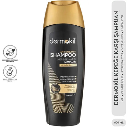 Dermokil Anti-Dandruff Shampoo with Clay & Lemon 600ml