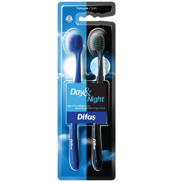 Difas Day & Night Soft Toothbrush for Gentle Cleaning