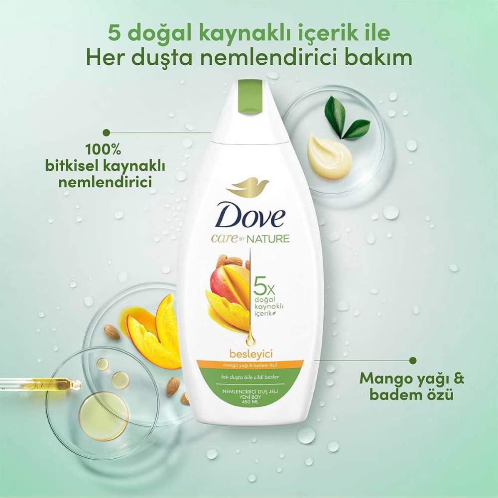 Dove Mango & Almond Shower Gel for Soft Skin 450ml
