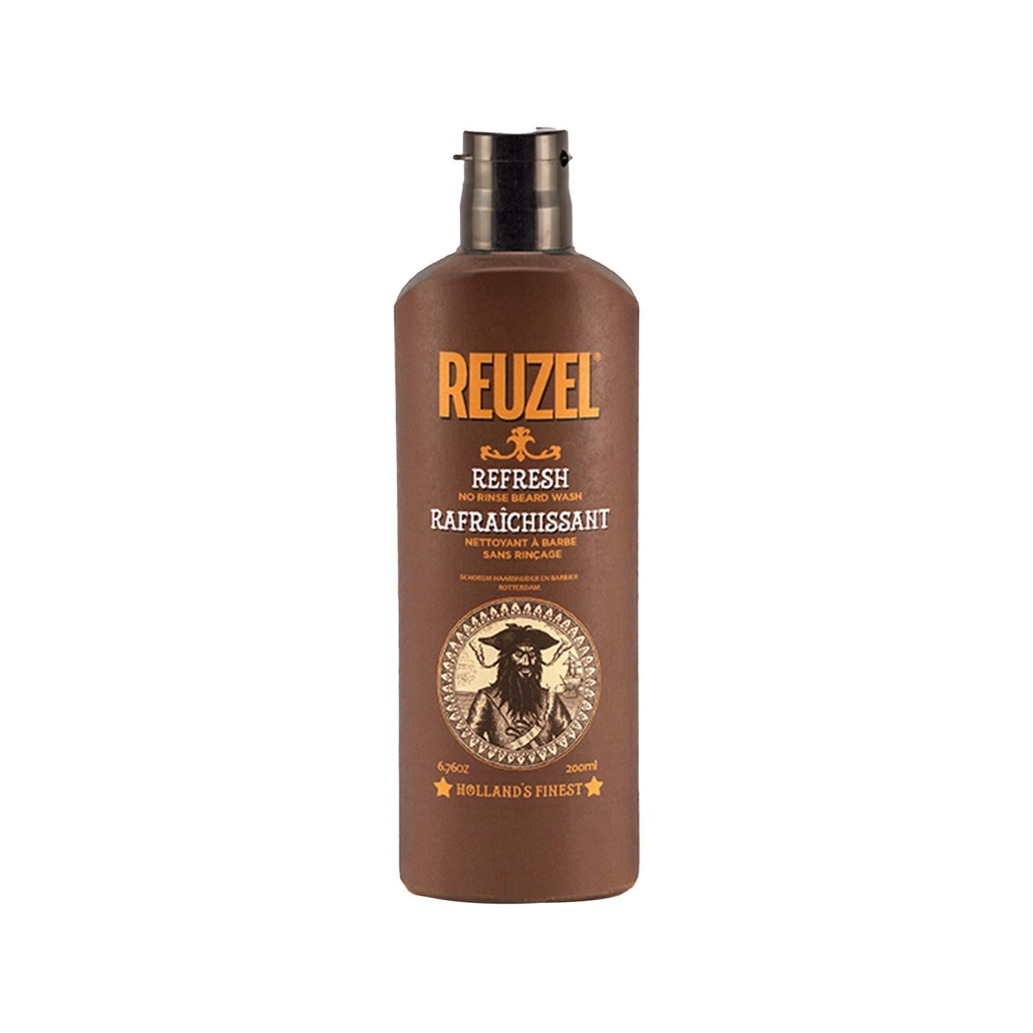 Reuzel Refresh No Rinse Beard Wash 200ml - Convenient Beard Care for Men
