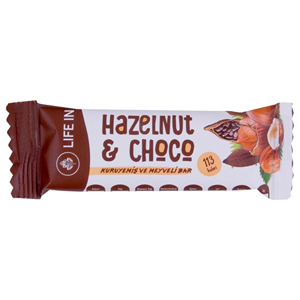 Life In Hazelnut Cocoa Fruit & Nut Bar 28g