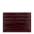 Duru Vega Burgundy Croco Cardholder Slim Wallet Accessory