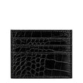Duru Vega Black Croco Cardholder Slim Minimalist Wallet