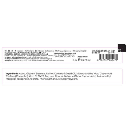 Maruderm Eyes Are Loud Mascara Volume & Length Black