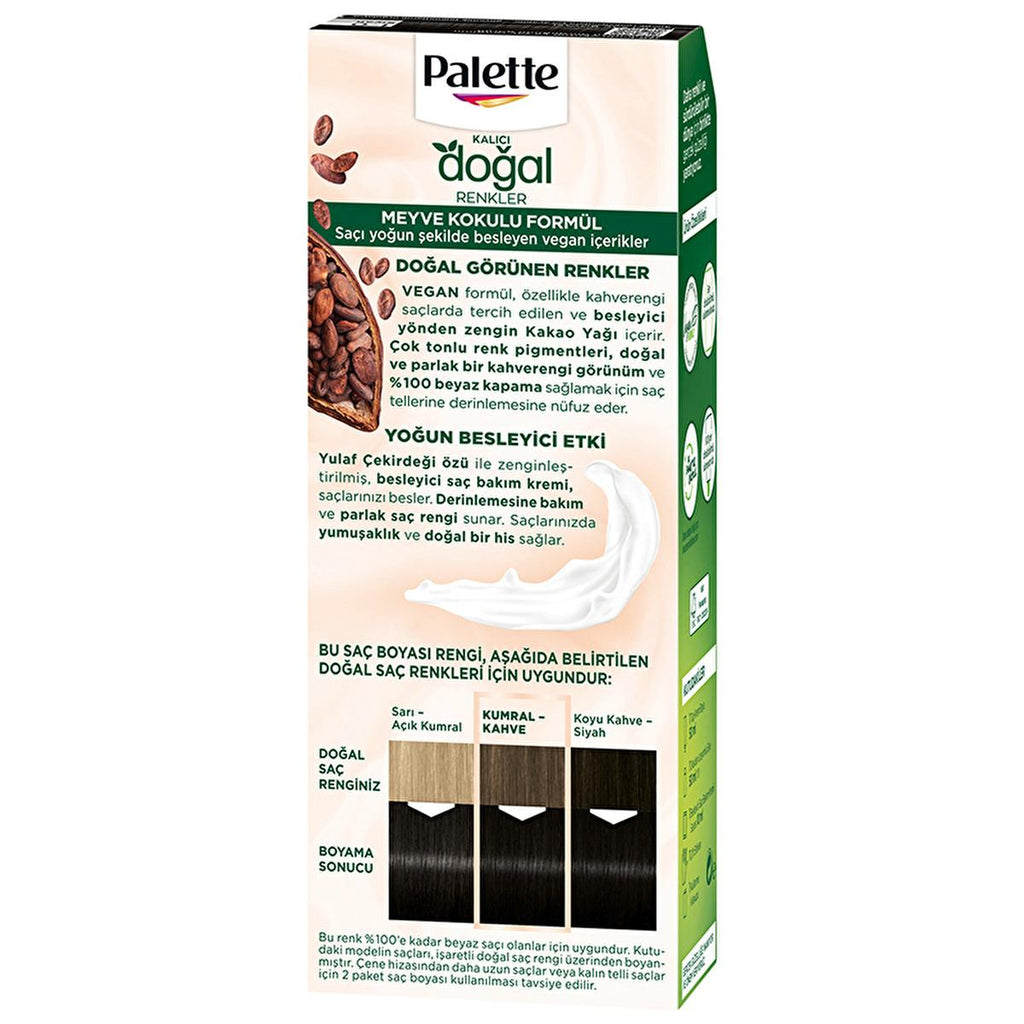 Palette Natural Colors Permanent Black Hair Dye 1-0 - Achieve Natural-Looking, Long-Lasting, Rich Black Hair Color with Natural Ingredients