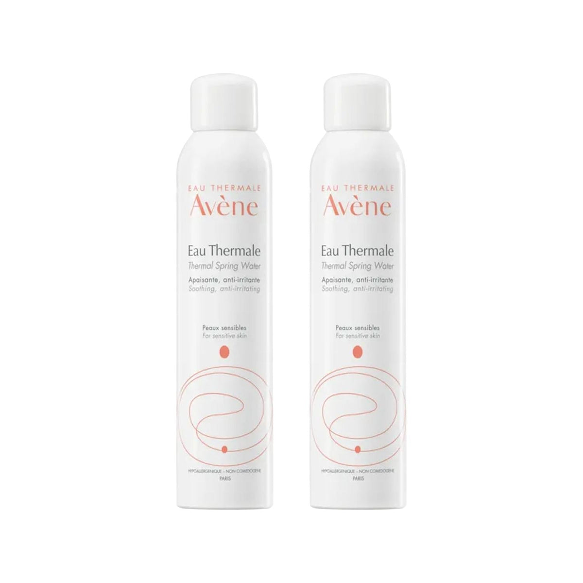 Avene Thermal Spring Water Spray (300ml x 2) - Soothing, Calming, Sensitive Skin & Facial Mist - Avene Eau Thermale
