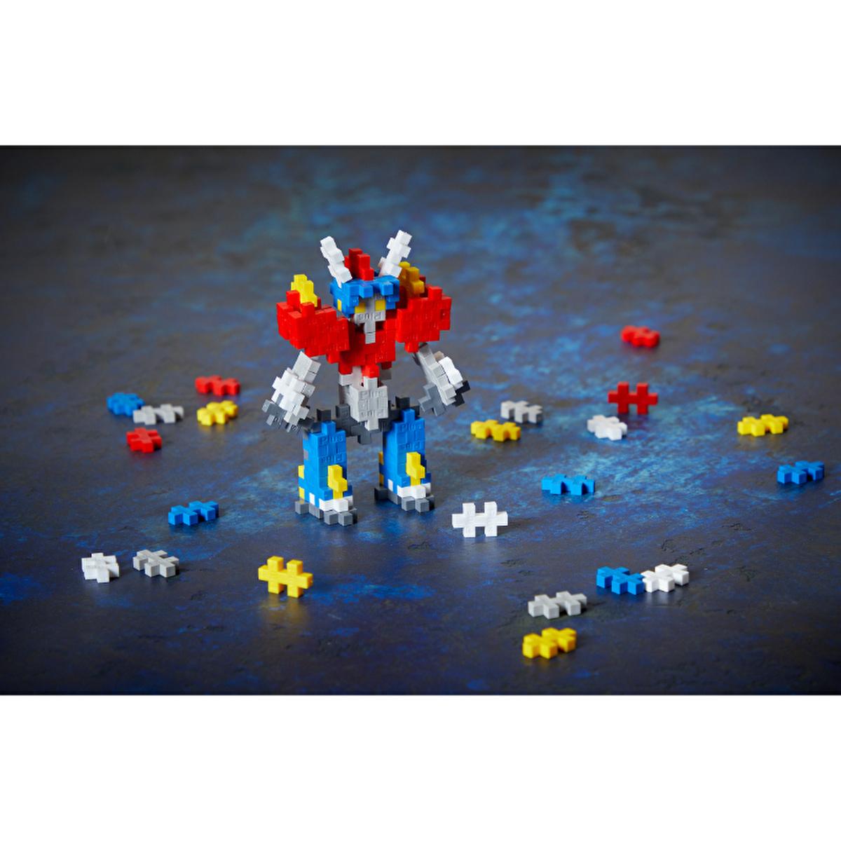 Plus Plus Mecha Bot 100 Piece Construction Toy for Kids - Creative Building Set, Reusable, Travel-Friendly