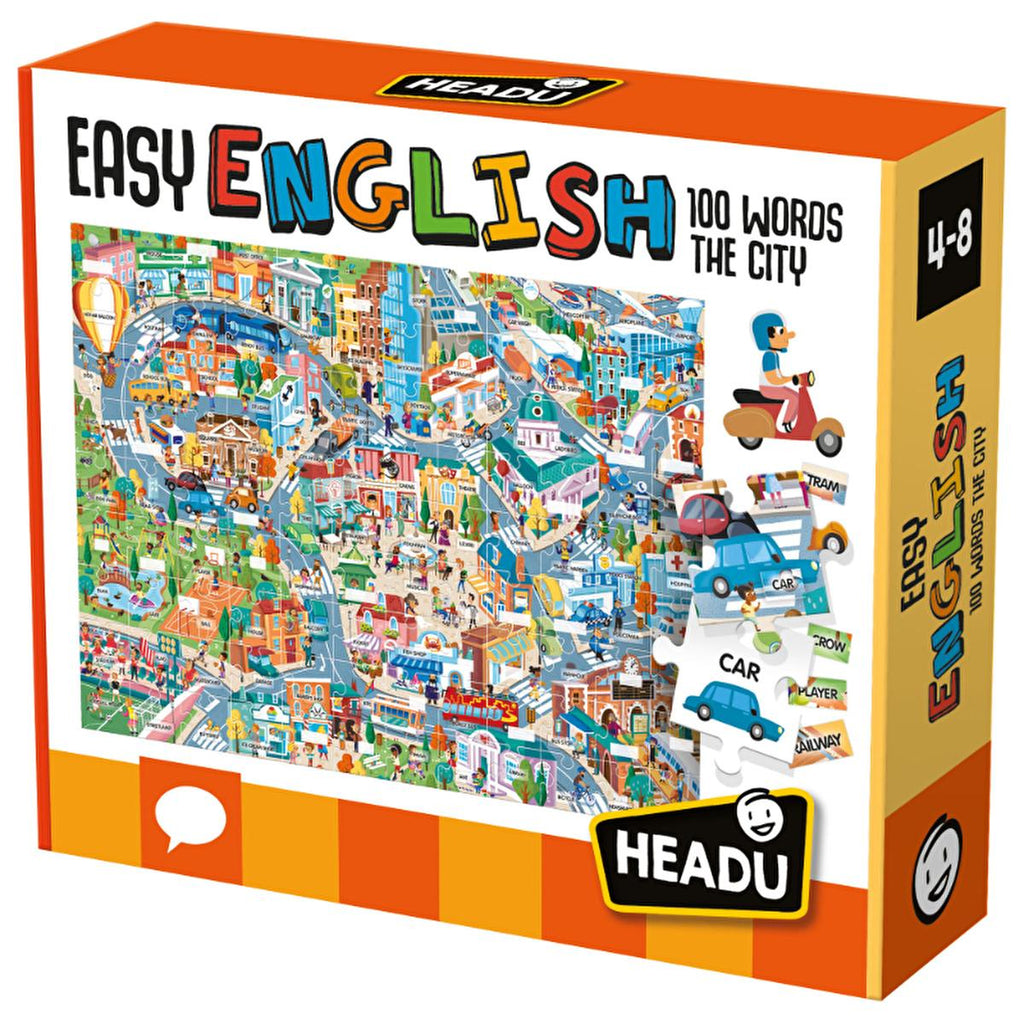 Headu Educational Puzzle for Children - English Vocabulary Learning Toy for Kids Aged 4-8