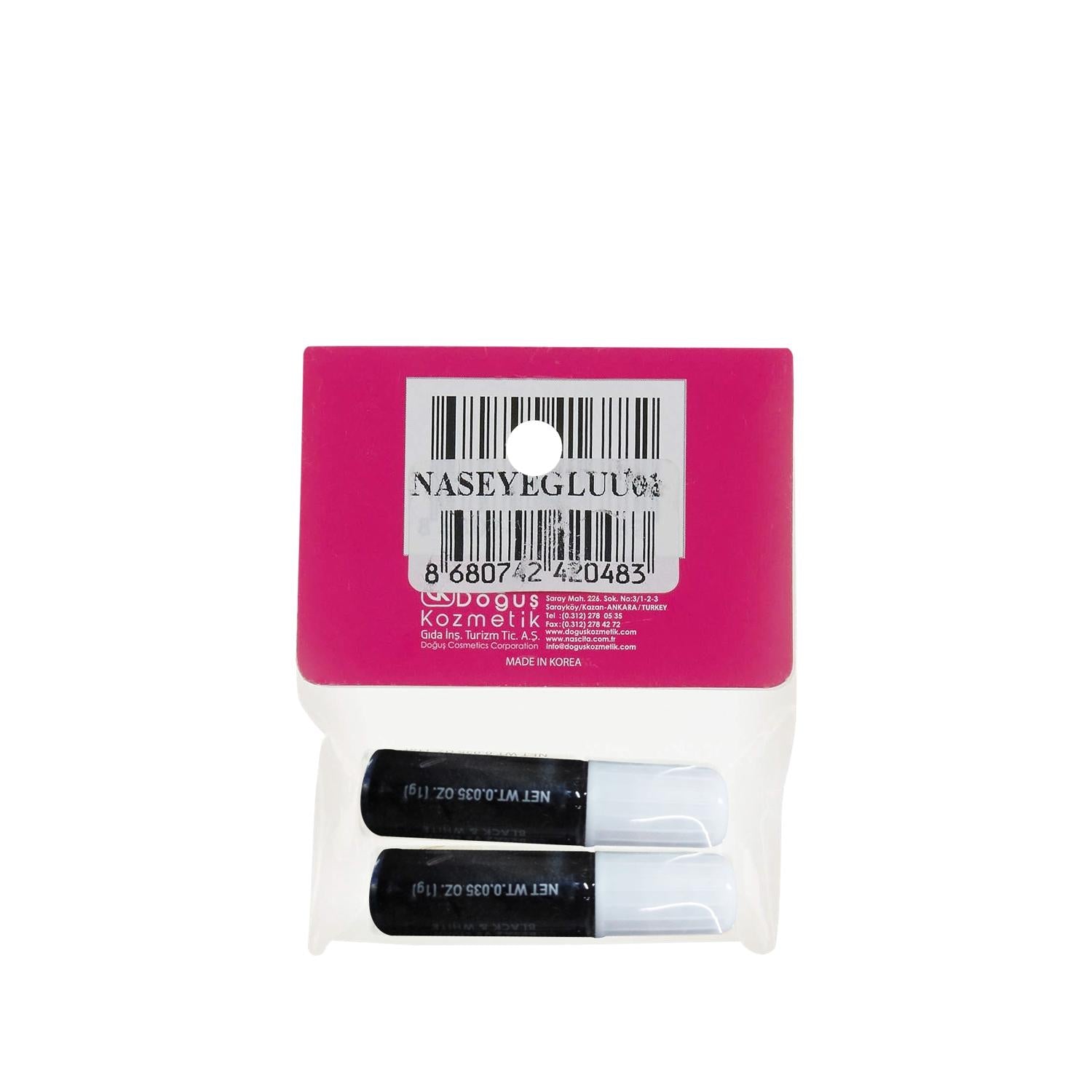 Nascita Black Eyelash Glue - 2x1g - High-Quality Adhesive for False Eyelashes