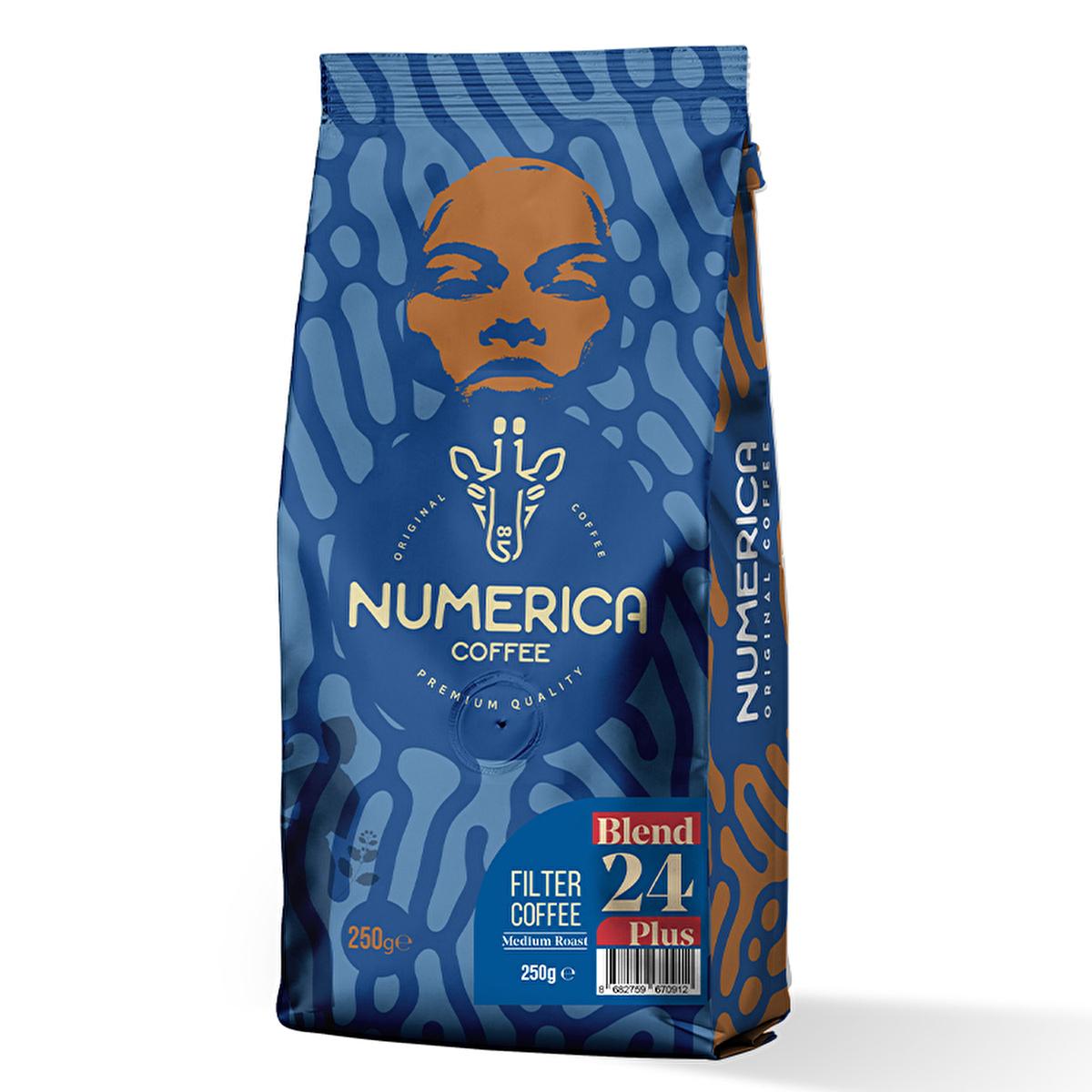 Numerica 100% Arabica Ground Coffee - Tropical Fruit Flavor, High Acidity, 250g
