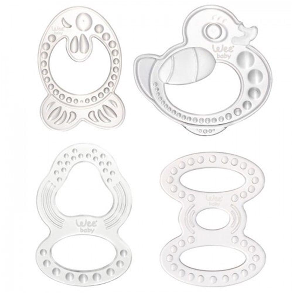 Wee Baby Silicone Teething Ring - Non-Toxic Baby Oral Care & Teething Relief Toy