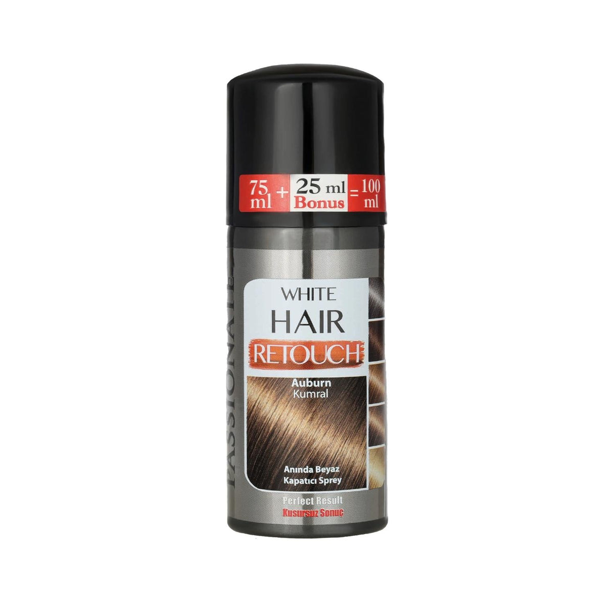 Passionate Temporary Hair Color Spray - Instant Hair Color Changer, 3.38 fl oz - Kumral Shade