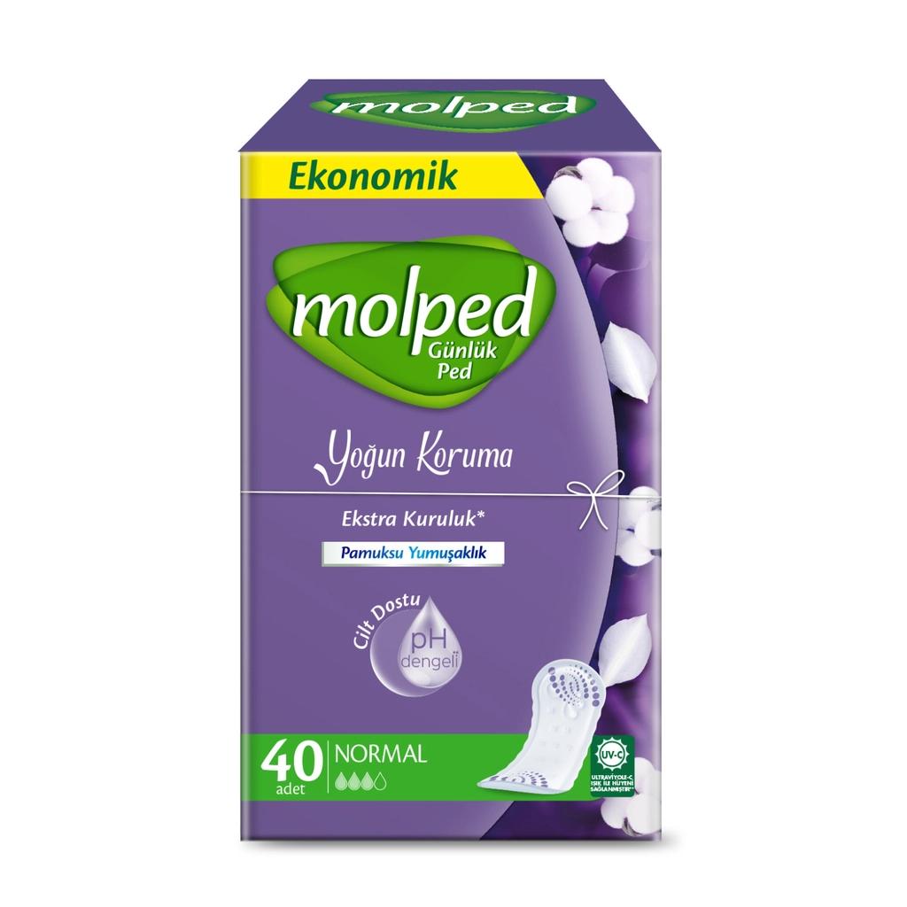 Molped Daily Pantyliners Normal for Everyday Freshness 40 Count