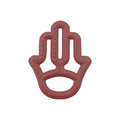 OiOi Baby Silicone Teether - Safe & Durable Teething Relief for Infants, 3 Months+, Velvet Rose