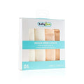 Babyjem Muslin Baby Washcloths: Soft Cotton Wipes for Sensitive Skin - Gentle, Absorbent Newborn Face Cloths (4-Pack)