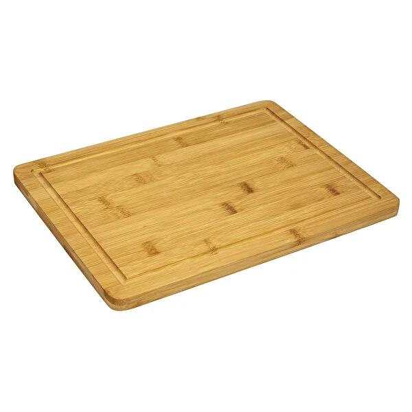 Ideenwelt Bamboo Cutting Board with Juice Groove - Eco-Friendly, Durable Kitchen Prep Surface (12.99x9.84 in)