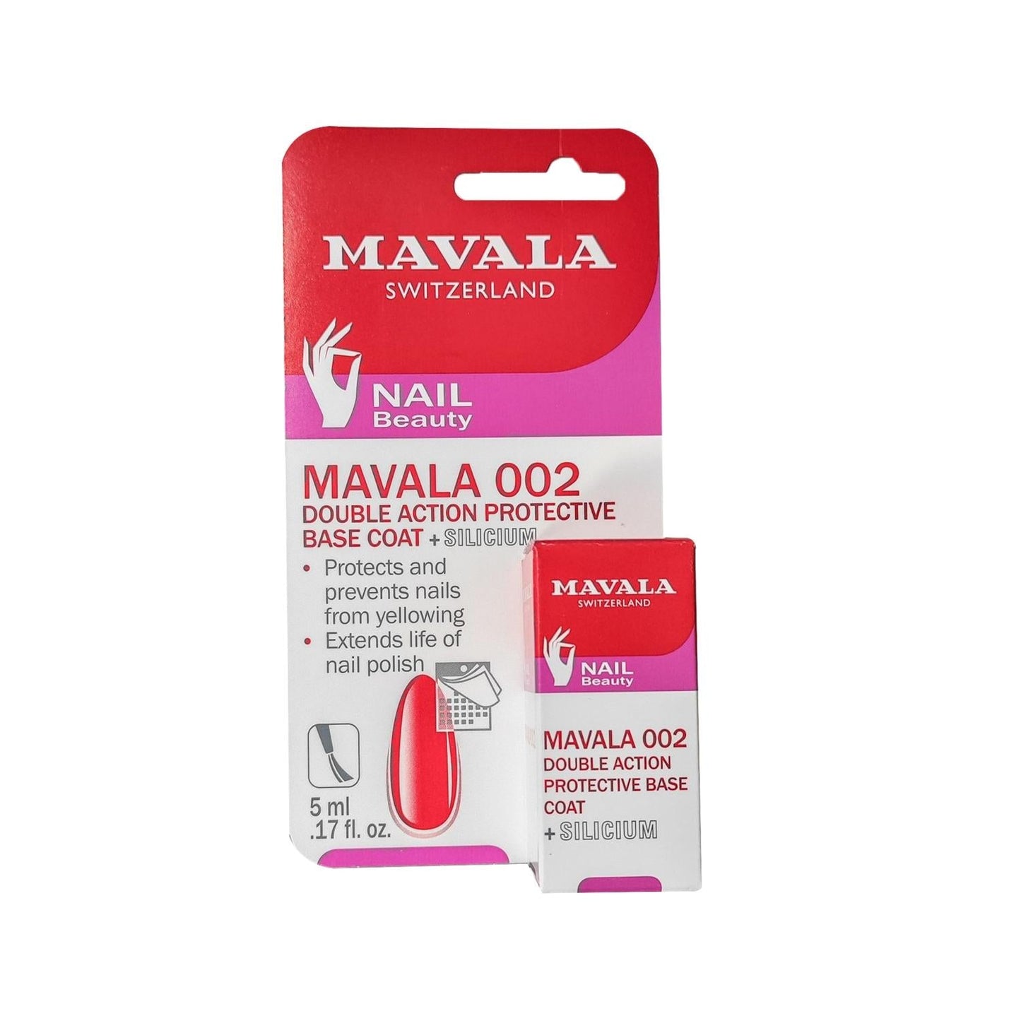 Mavala 002 Nail Base Coat - 5ml Protective Primer for Healthy Nail Care