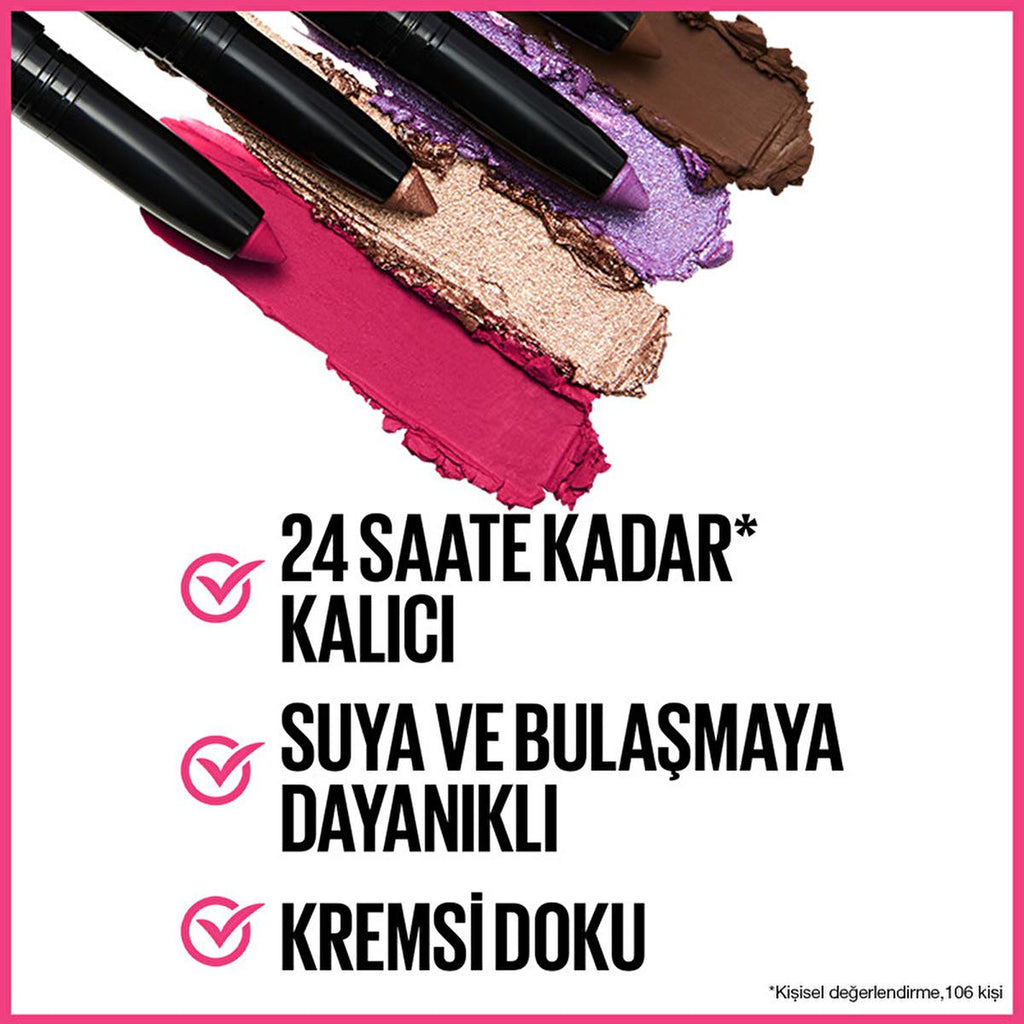 Maybelline Tattoo Gel Eye Shadow - Long-Lasting, Creamy, Waterproof Eye Makeup for Bold Looks