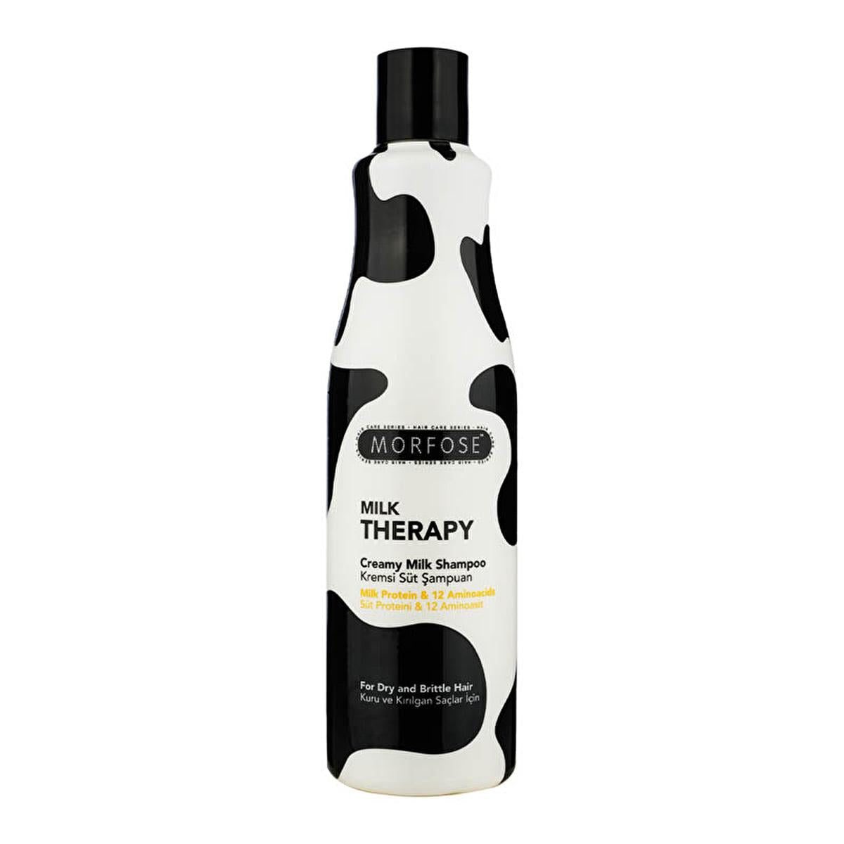 Morfose Moisturizing Shampoo with Milk Protein & 12 Amino Acids - Nourishing Creamy Shampoo for Dry Hair, Promotes Healthy Hair Growth