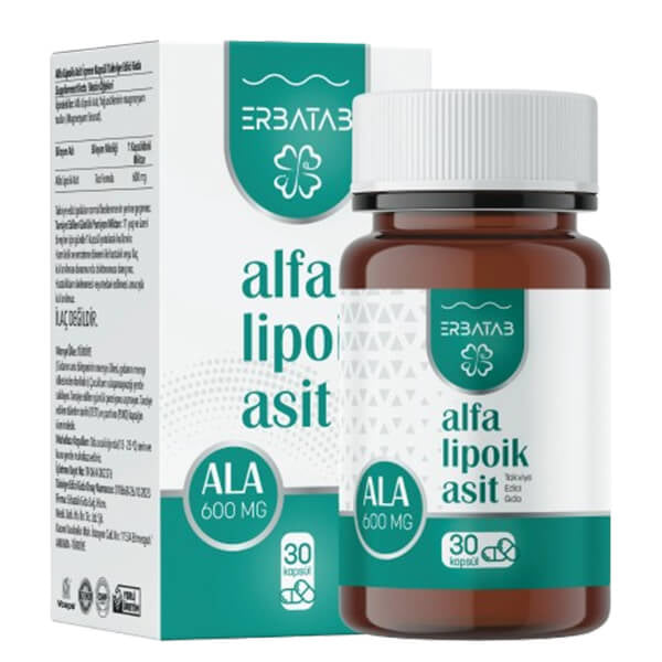 Erbatab Alpha Lipoic Acid Dietary Supplement 30 Capsules
