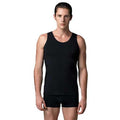 Eros ERS001 Compact Black Undershirts Comfort 2-Pack
