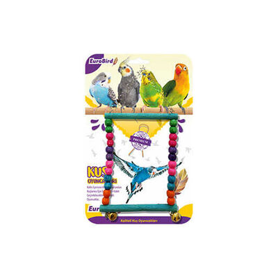 EuroBird Rectangular Bird Swing Toy for Physical Exercise