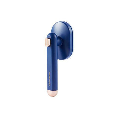 EuroCat Self-Cleaning Rotating Pet Brush Navy Blue