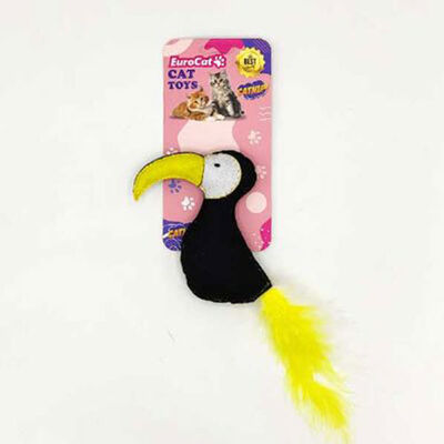 Eurocat Plush Toucan Cat Toy Soft Interactive Playmate