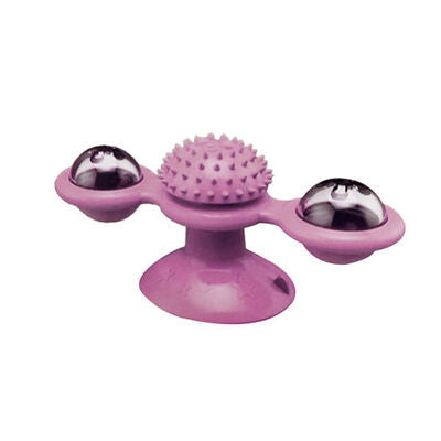 Eurocat Interactive Windmill Suction Cup Cat Toy Pink