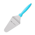 Pirge 16 cm Turquoise Pasta Server Spatula with Ergonomic Handle - Stainless Steel, Durable & Comfortable