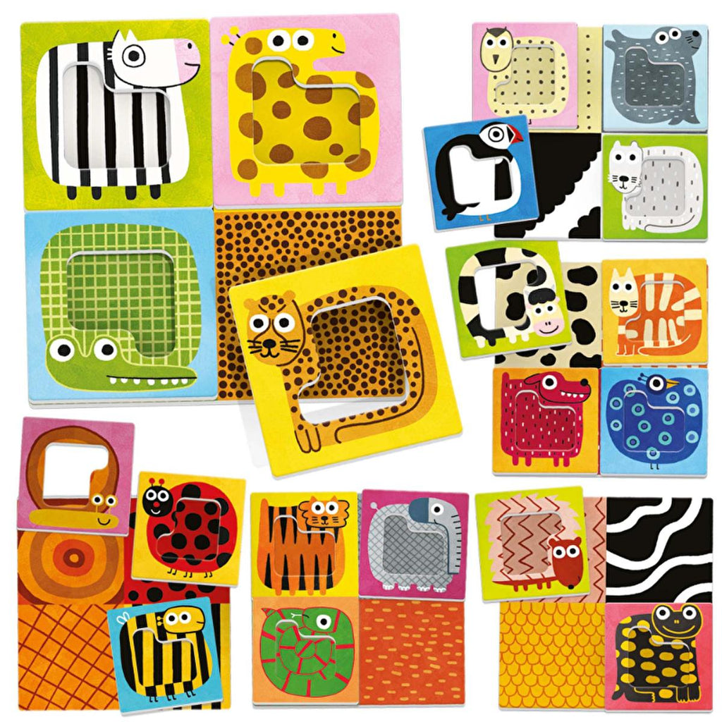 Headu Ecoplay Animal Colours Educational Puzzle for Children Aged 3-6 - Enhances Cognitive Skills & Color Recognition