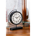 Muyika Decorative Metal Table Clock - Silent Mechanism, Modern Design for Home Decor