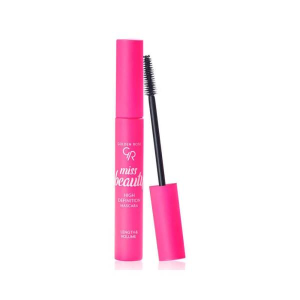 Golden Rose Miss Beauty High Definition Mascara 9ml - Paraben-Free, Volumizing Mascara for Fuller Lashes