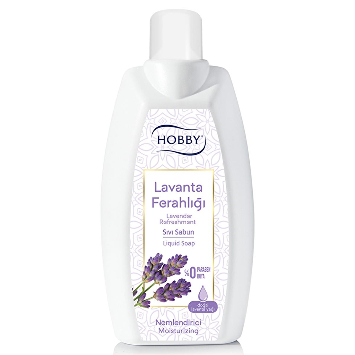 Hobby Lavender Freshness Liquid Soap 1500 ml - Natural Lavender Hand Soap, Gentle & Paraben Free