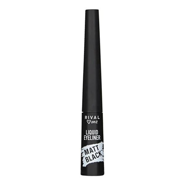 Rival Loves Me Liquid Eyeliner - Precise Matte Black Makeup for Sensitive Eyes