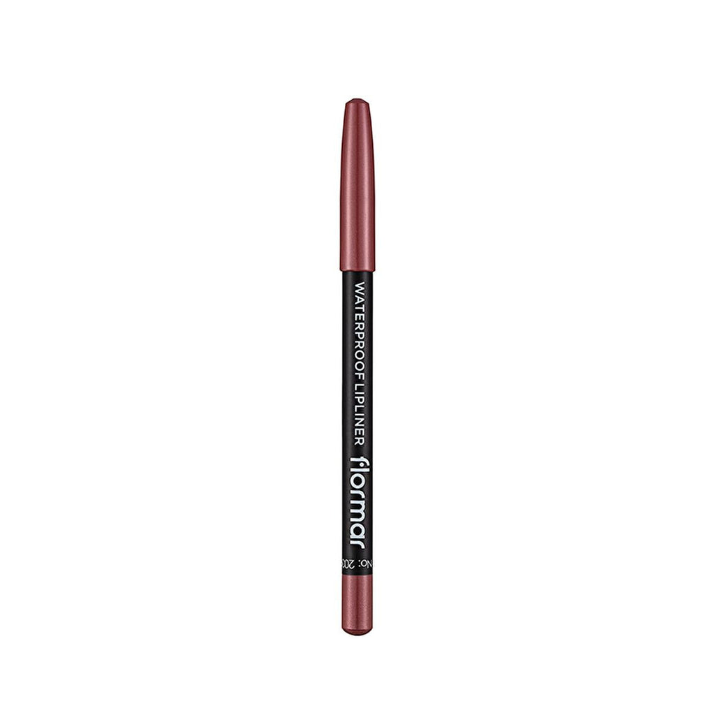 Flormar Mat Lip Liner - Waterproof, Long-Lasting, Matte Finish, 203 Subdued Pink