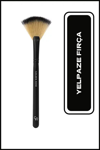 Golden Rose Fan Brush for Flawless Highlighting 1 Pc