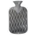 Fashy Grey Wave Pattern Hot Water Bottle for Warmth