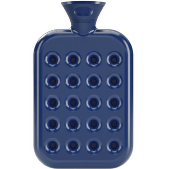 Fashy Hot Water Bottle Honeycomb Navy Blue 2L