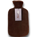 Fashy Hot Water Bottle with Brown Cover 2L