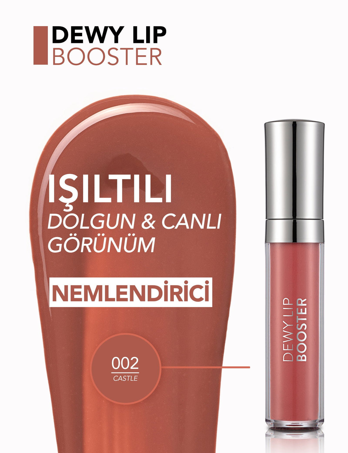 Flormar Dewy Lip Booster Plumping Lip Gloss 4.5ml
