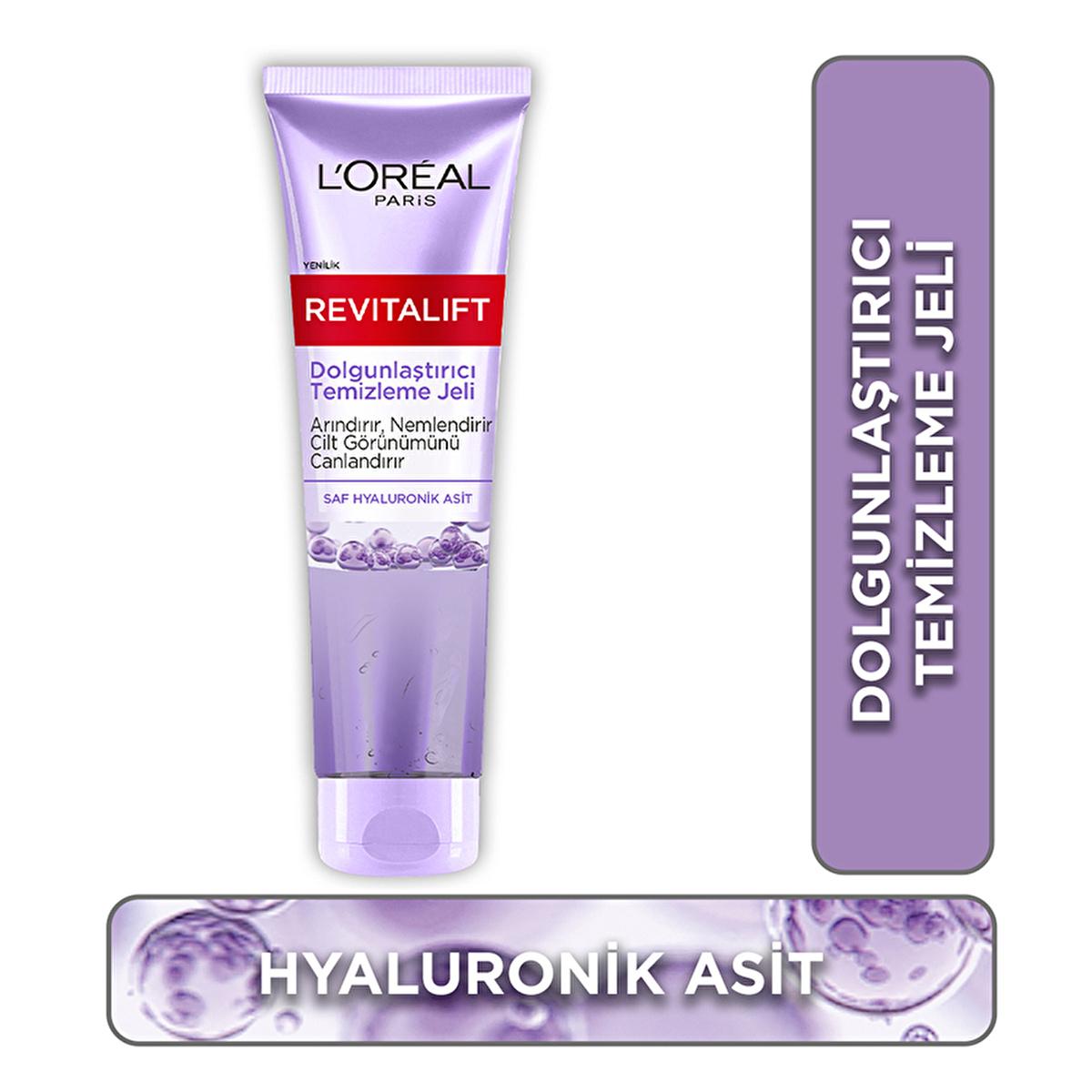 Loreal Paris Revitalift Plumping Cleansing Gel - Hyaluronic Acid Facial Cleansing Gel