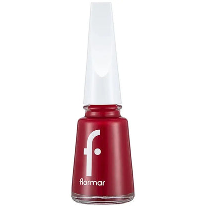Flormar Nail Enamel 048 Fiery Red Glossy Finish 11ml