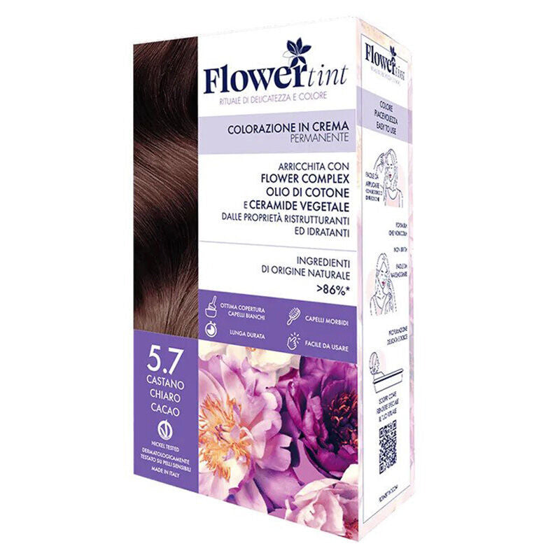 Flowertint Hair Color Kit 5.7 Light Cocoa Brown