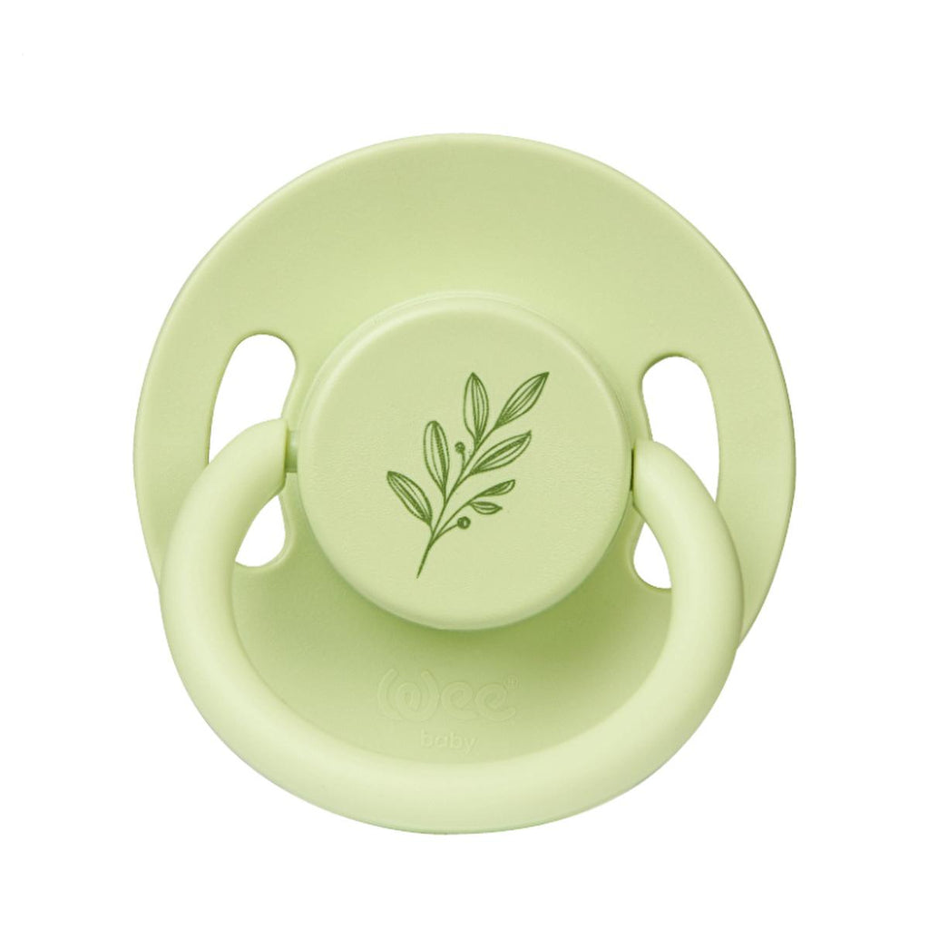 Wee Baby Natural Rubber Baby Pacifier: Comforting Cherry Shape, BPA-Free, Soothes & Prevents Irritation